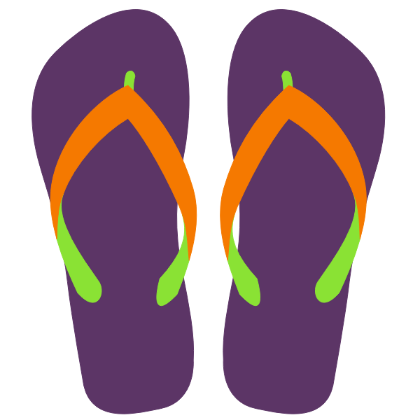 SVG Flipflops vector illustration