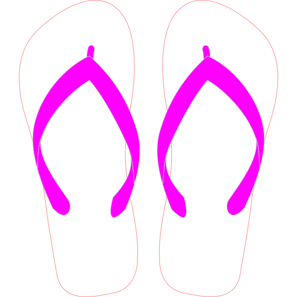 SVG Flipflops with stripe pattern vector image