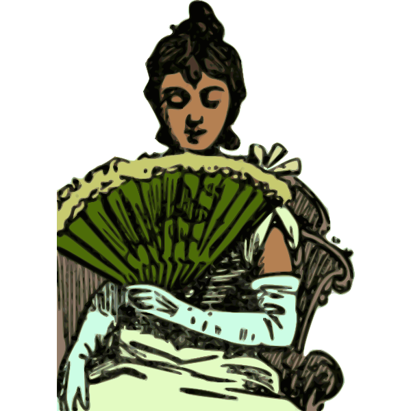 SVG Flirty woman