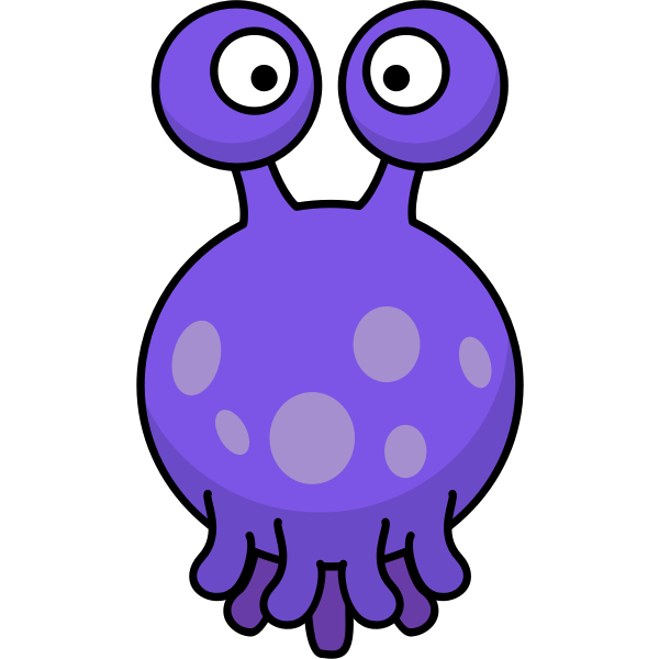 SVG Floating squid