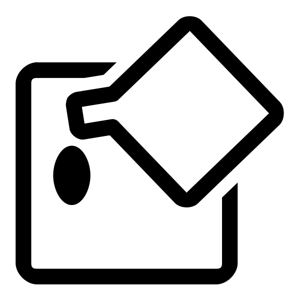 SVG Flood fill tool monochrome icon