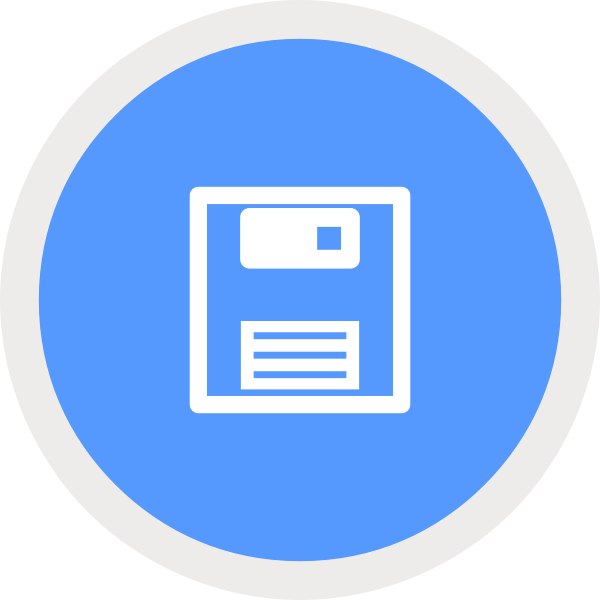 SVG Floppy disc symbol