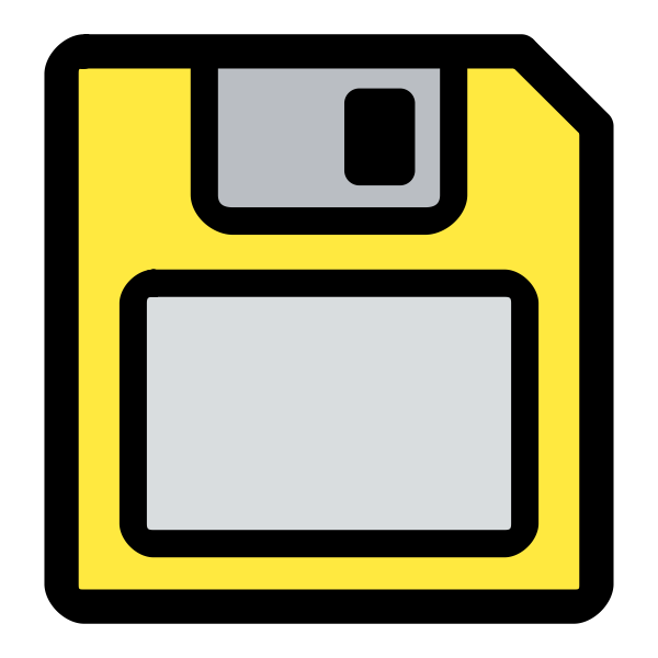 SVG Floppy disc vector image