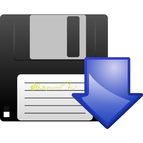 SVG Floppy disk download vector icon