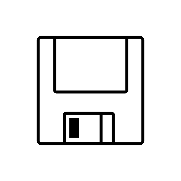 SVG Floppy disk icon vector illustration