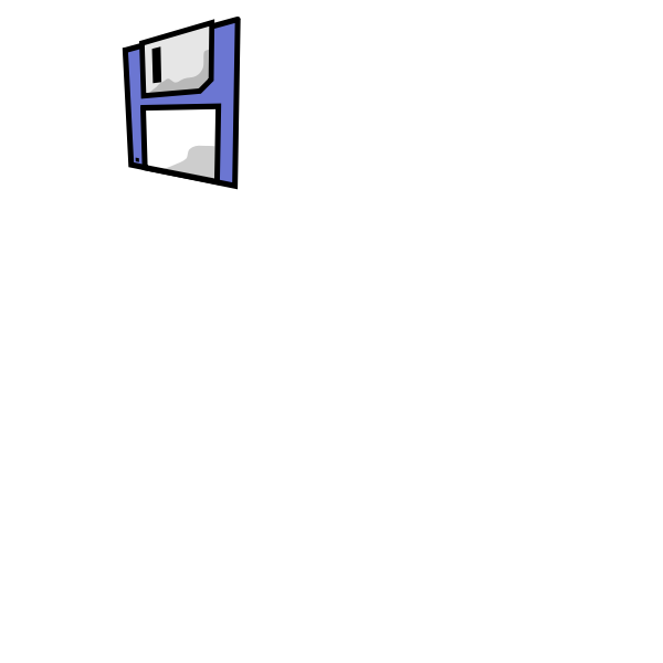 SVG Floppy disk vector image
