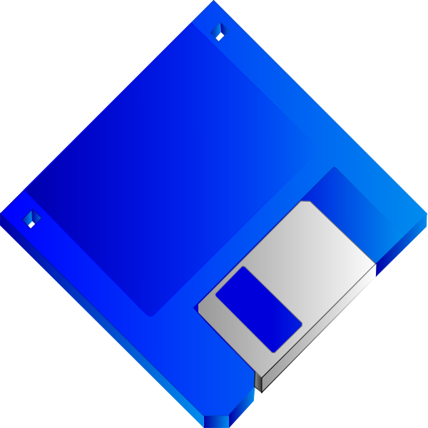SVG Floppy disk without label vector image