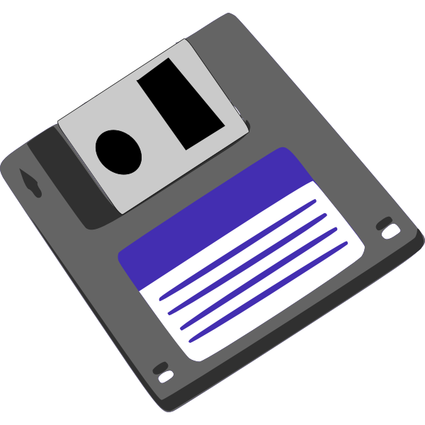 SVG Floppy diskette vector