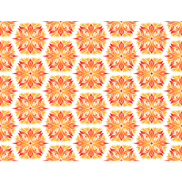 SVG Floral background in orange and pink