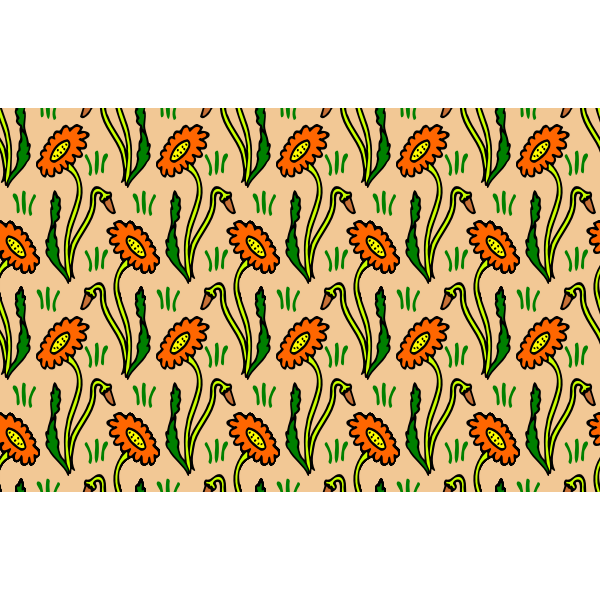 SVG Floral background vector sketch