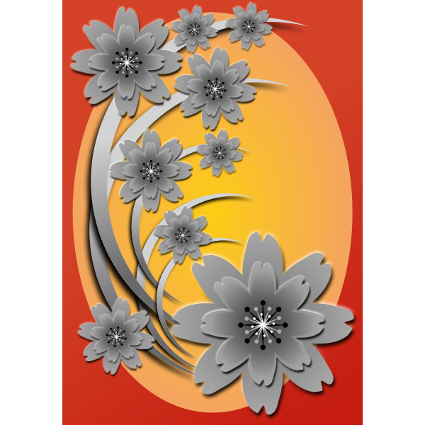 SVG Floral card