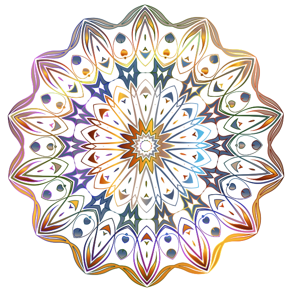 SVG Floral chromatic design vector image