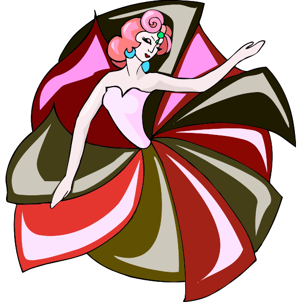 SVG Floral dancer