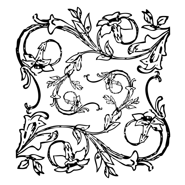 SVG floral decoration