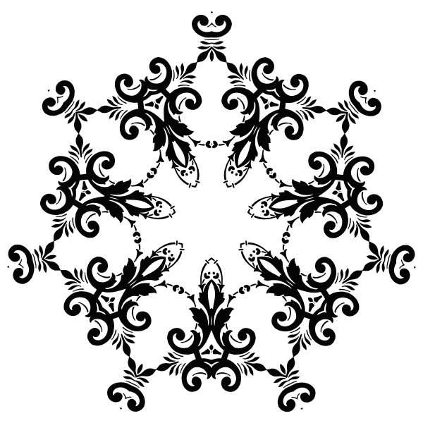 SVG Floral design for simple decoration