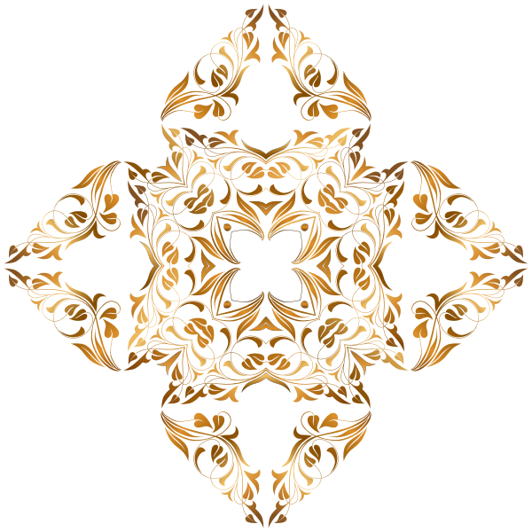SVG Floral design in star shape