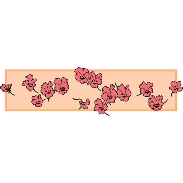 SVG Floral Divider Colour