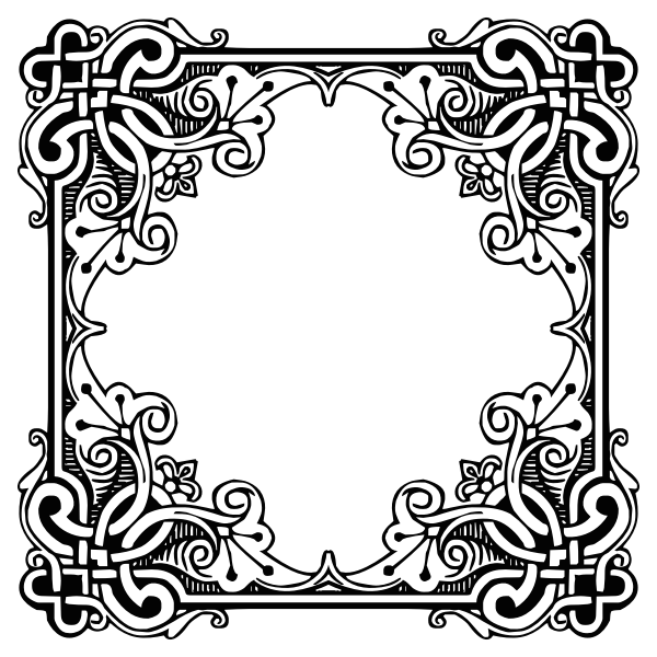 SVG Floral empty photo support
