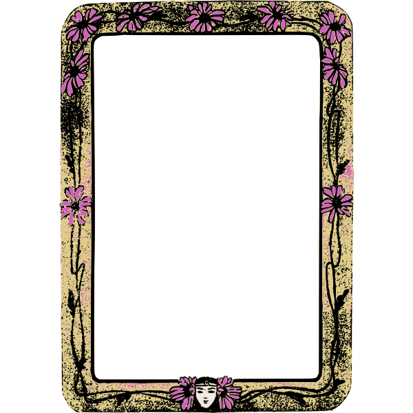 SVG Floral frame