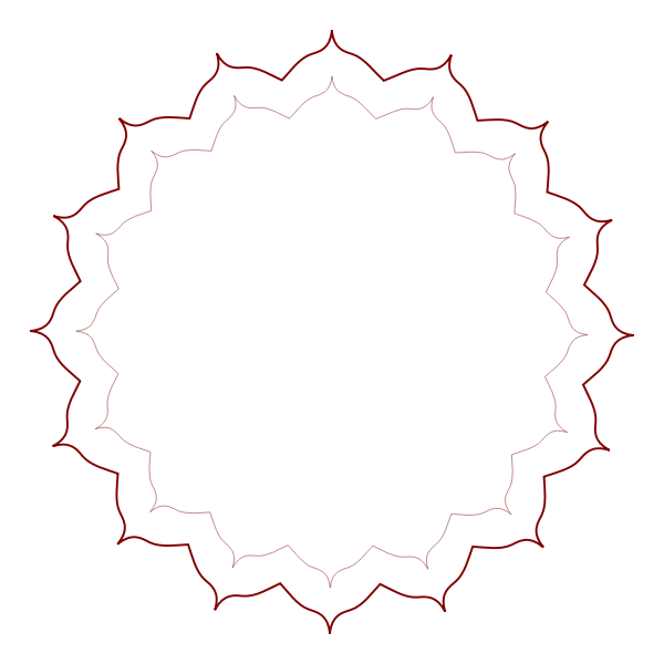 SVG Floral frame in vector format