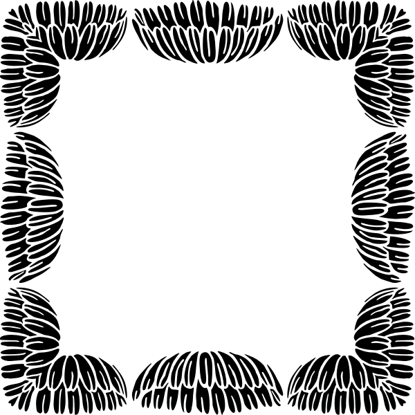 SVG Floral Frame square