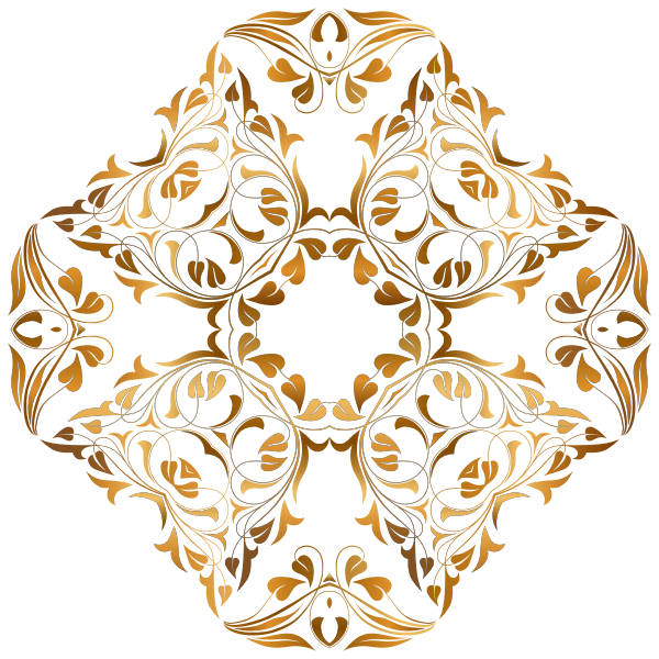 SVG Floral gold design