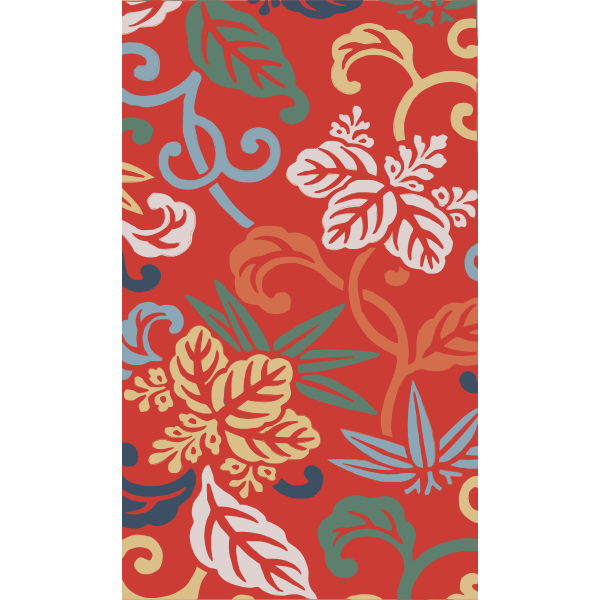 SVG Floral Japanese pattern