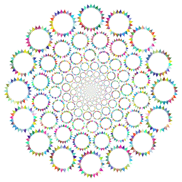 SVG Floral leafy vortex vector image