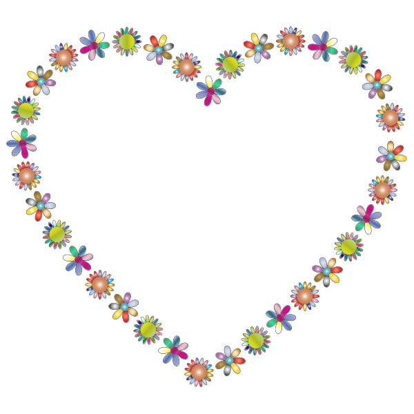 SVG Floral Love Frame