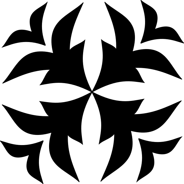 SVG Floral motif