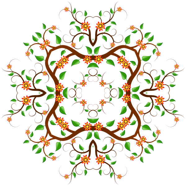 SVG Floral ornament vector clip art