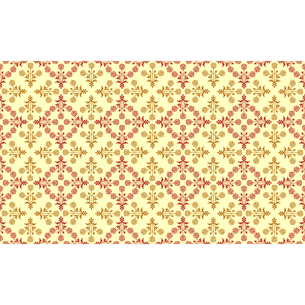 SVG Floral pattern in retro style