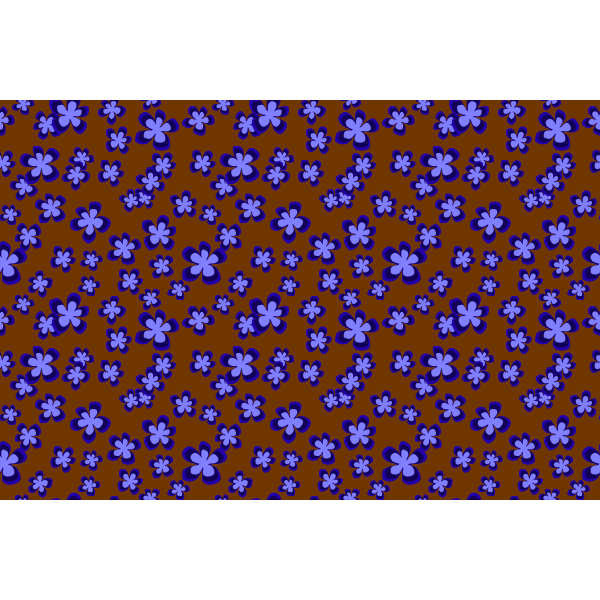 SVG Floral pattern on brown background
