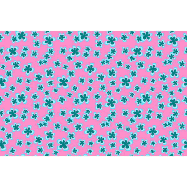 SVG Floral pattern on pink background