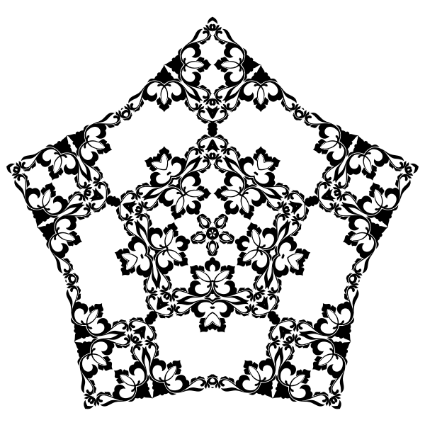 SVG Floral star design