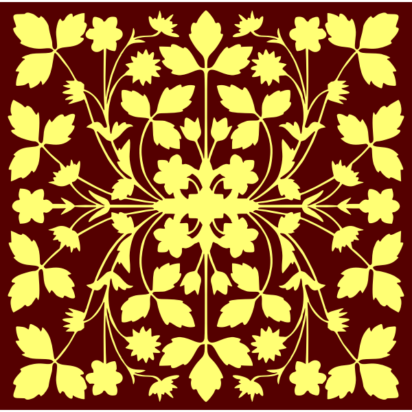 SVG Floral tile vector image
