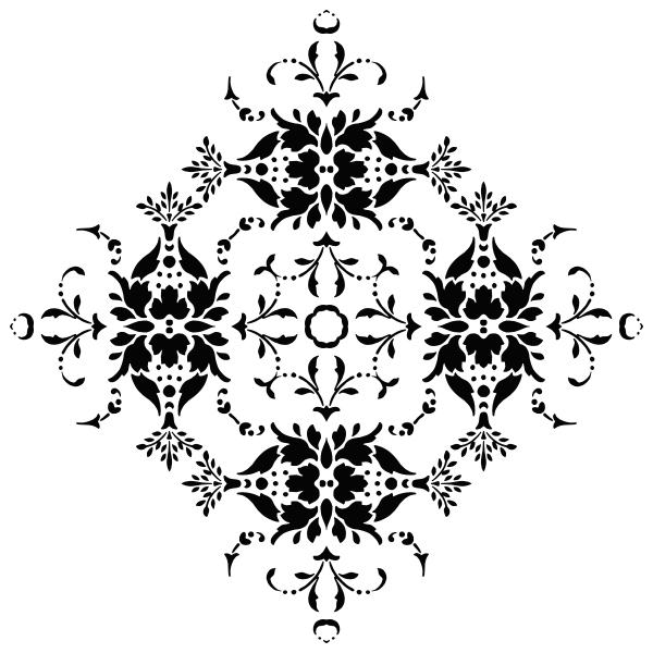 SVG Floral vector silhouette