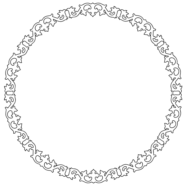 SVG Flourish cadre