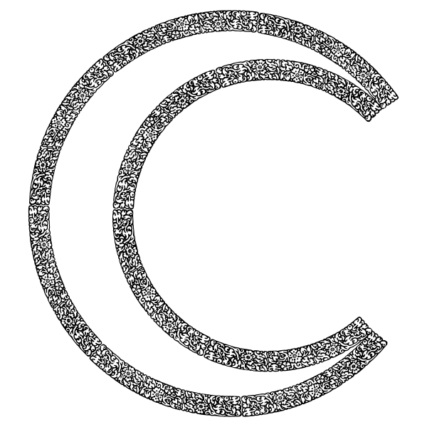 SVG Flourish crescent Moon