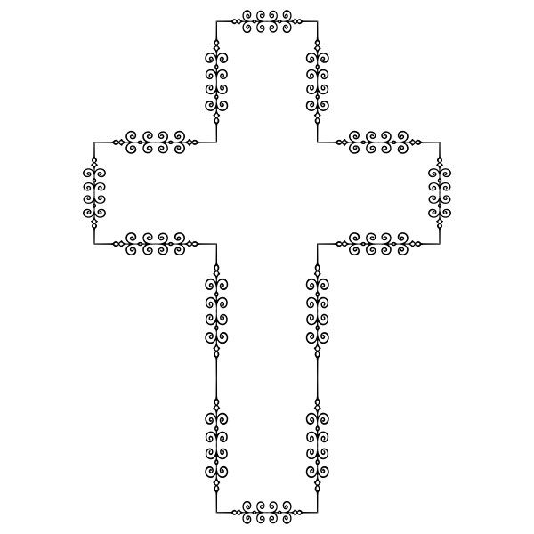 SVG Flourish cross
