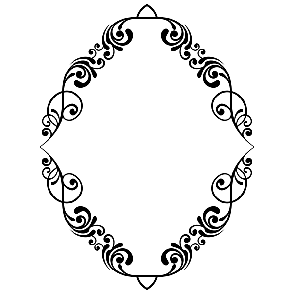 SVG Flourish Frame 9