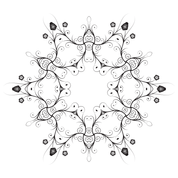 SVG Flourish lace image