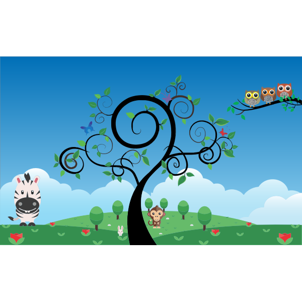 SVG Flourish Landscape