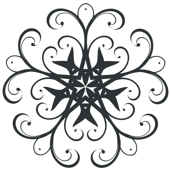 SVG Flourish round design