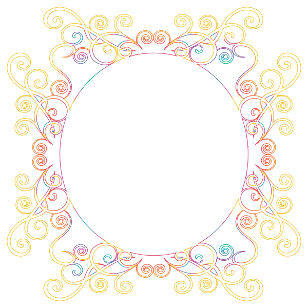 SVG Flourish round framework