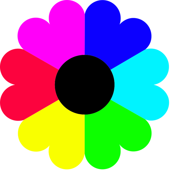SVG Flower 7 colors