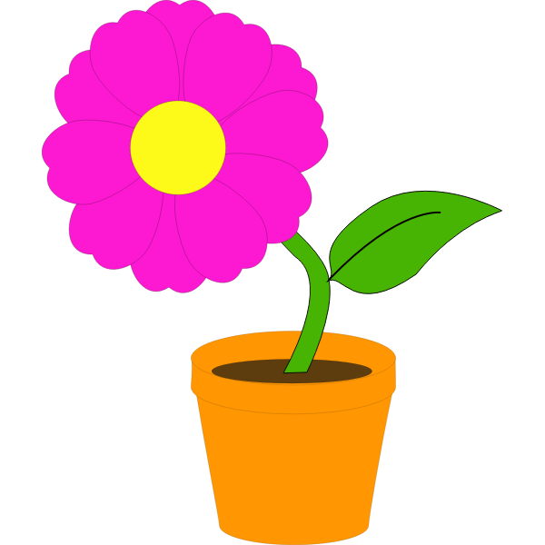 SVG Flower and pot