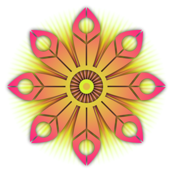 SVG Flower Burst Vector Ar