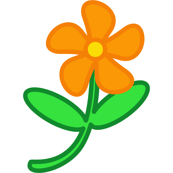 SVG Flower cartoon drawing clip art