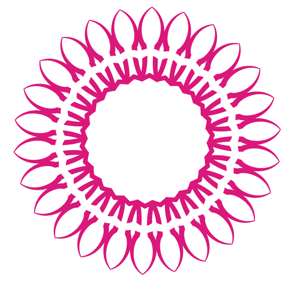 SVG Flower design element clip art